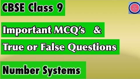 Most Important MCQ