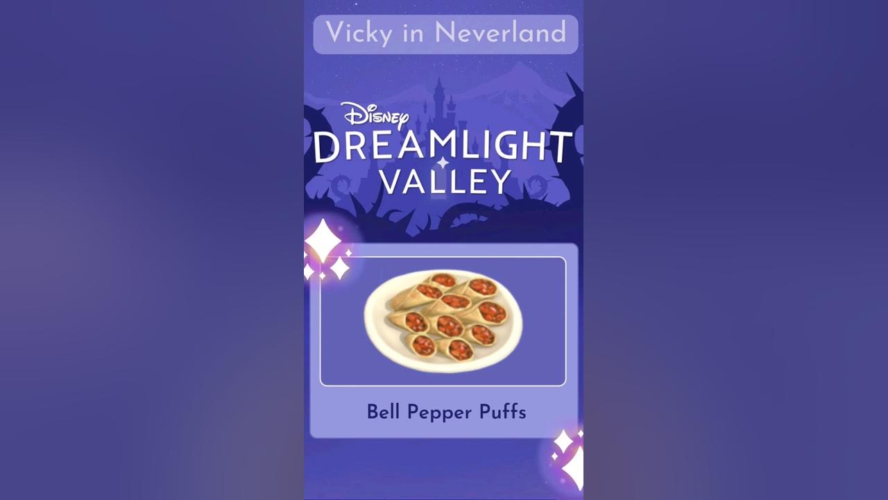 Bell Pepper Puffs recipe Disney Dreamlight Valley YouTube