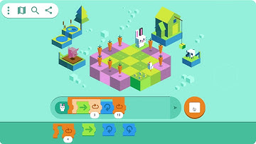 Kid Coding Google Doodle Level 6 Solution in 4 Steps