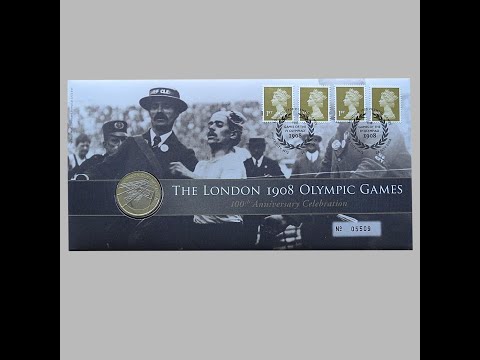 2008 The London 1908 Olympic Games 100th Anniversary £2 Pounds Coin Cover-Royal Mail First Day Cover