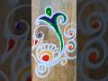 Simple Daily Rangoli | Free hand Rangoli #rangoli #rangoliart #rangolidesigns #rangolikolam #short