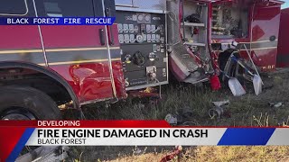 Full Black Forest Fire engine damaged in crash News