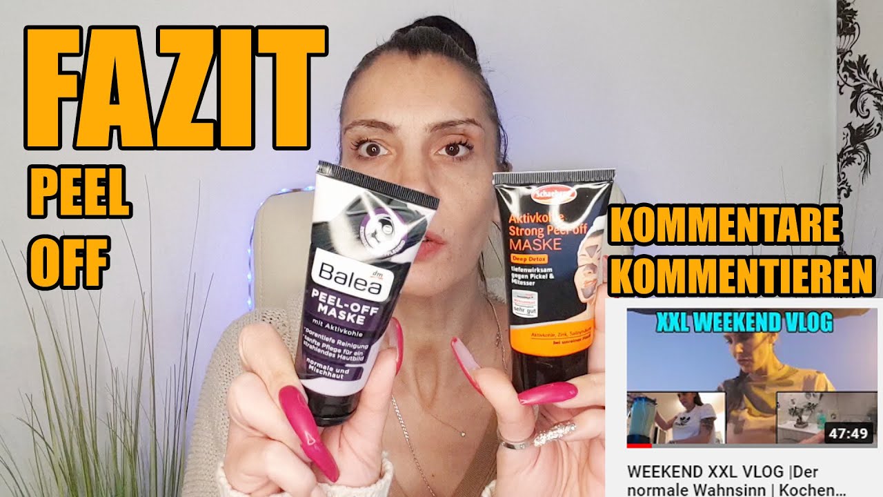 LIVE TEST - PEEL OFF MASKE - BALEA vs. SCHAEBENS | Kommentare kommentieren | Miranda Carat
