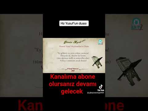 #hazreti #yusuf un #dua sı kanalıma abone olursanız sevinirim