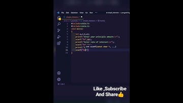 Write a program to calculate simple interest using c language ||Smart Coder Akash🔥😉||#shorts#code#c