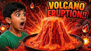 VOLCANO ERUPTION! 🌋 | Epic Chemical Reaction Experiment at Home | AceLabs | STEM Education Pakistan
