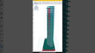High-Rise Structural Model With Dual System In Etabs