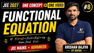 Functional Equation | One Video One Concept #8 | JEE Main + Advanced 🚀