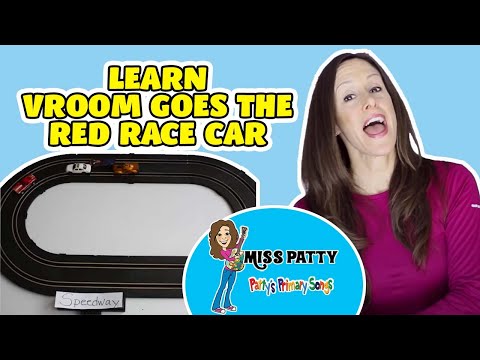 Car song for children, VROOM Goes the Red Race Car by Patty Shukla