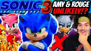 Amy & Rouge Unlikely To Appear In Sonic Movie 3 - Everything Explained!