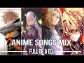 Best anime openings  endings mix 15 full songs