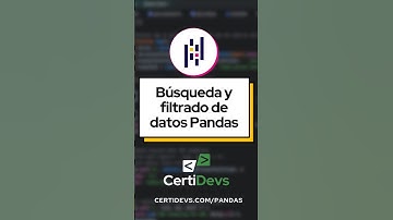 Python Pandas Búsqueda y filtrado de datos
