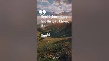 Học tập là để tự do, ai giải quyết được học tập, vấn nạn tự tan biến #thaydoinhanthuc