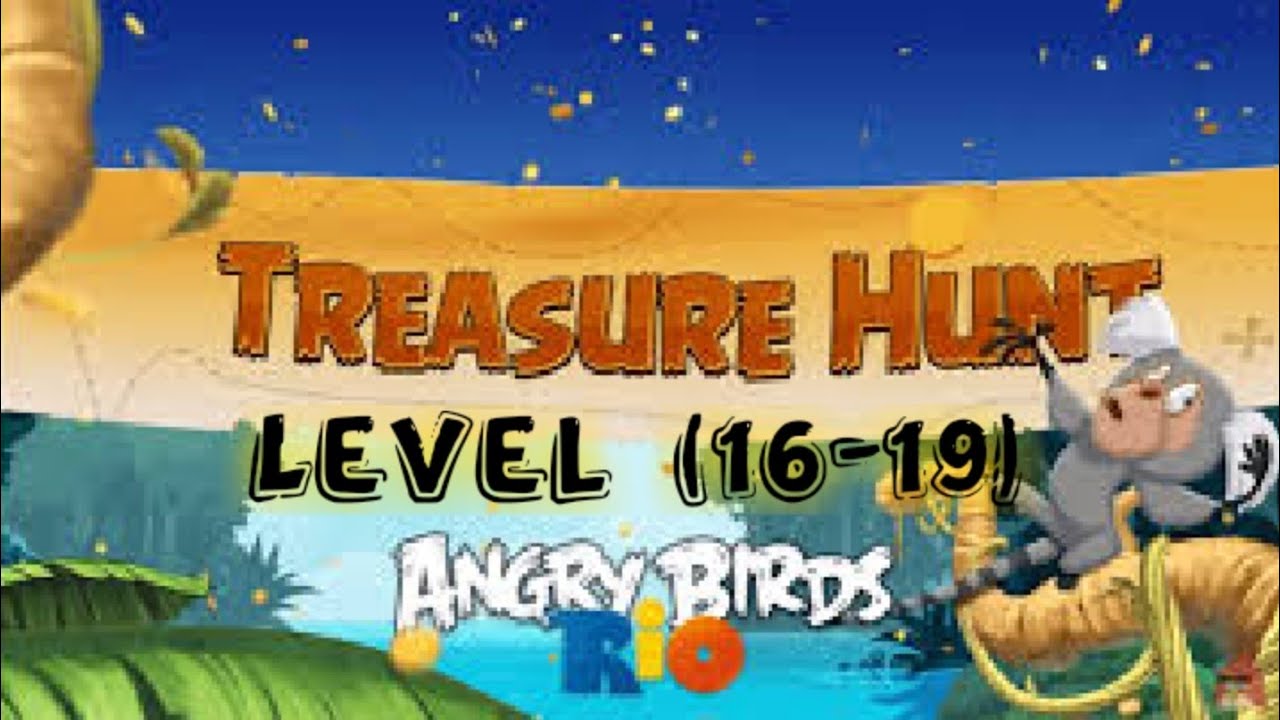 Angry bird rio 2 Treasure Hunt Level (1619) gameplay walkthrough YouTube