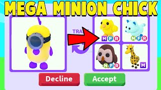 Trading a MEGA MINION CHICK in Adopt Me!