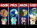 Minecraft NOOB vs PRO vs HACKER vs GOD PLANET EARTH HOUSE CHALLENGE in Minecraft SHORTS Animation