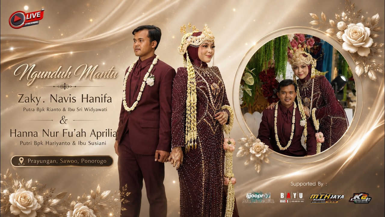 LIVE STREAMING || NGUNDUH MANTU ZAKY NAVIS HANIFA &HANNA NUR FU'AH APRILIA