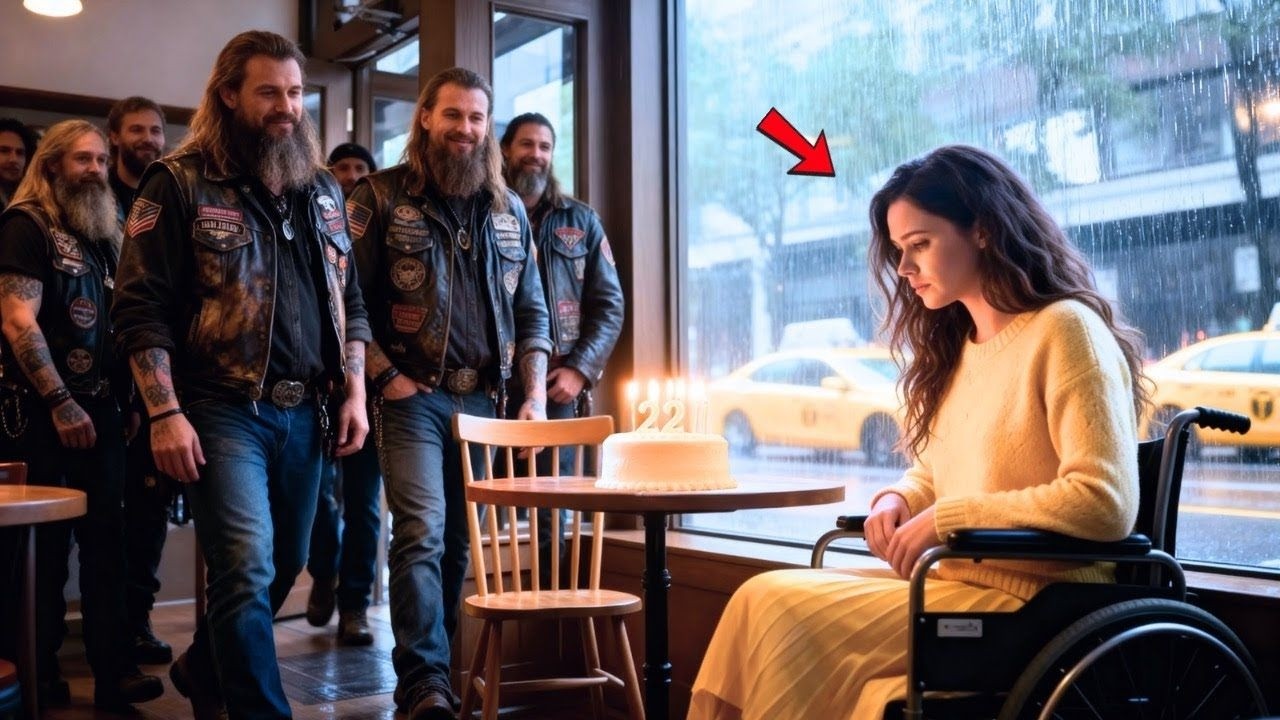 Die gelähmte Tochter eines CEOs saß allein vor ihrer Torte – bis Hells Angels kamen zur Feier.!!!