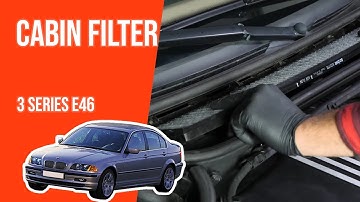 How to replace the cabin filter BMW 3 Series E46 👃