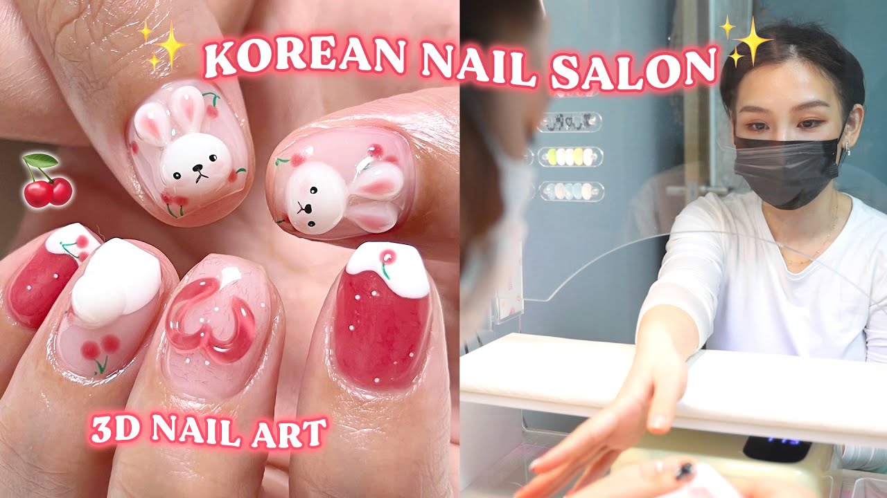 2. Black and White Korean Nail Art - wide 4