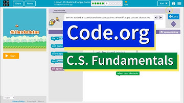 Build a Flappy Bird Game Lesson 15.6 Course C Tutorial with Answers