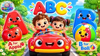 ABC Song for Kids 🍎🚗🐘 | A for Apple, B for Ball, C for Cat | Learn A to Z | yoyoTV