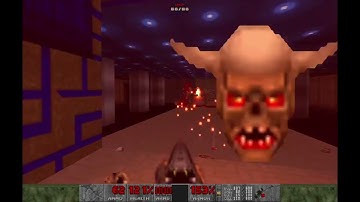 Brutal Doom - The Shores of Hell - Ultra Violence - Containment Area (E2M2) - 100% completion