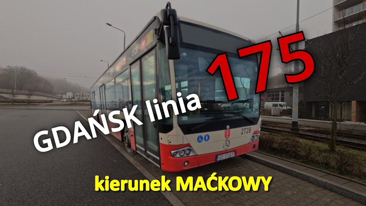 GDAŃSK linia 175 kierunek MAĆKOWY