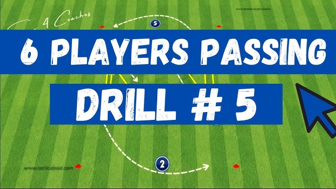 6 Players Passing Drills #5 - YouTube