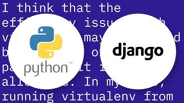 Python virtualenv is very slow