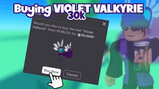 I got my DREAM Item... Violet Valkyrie (Roblox)