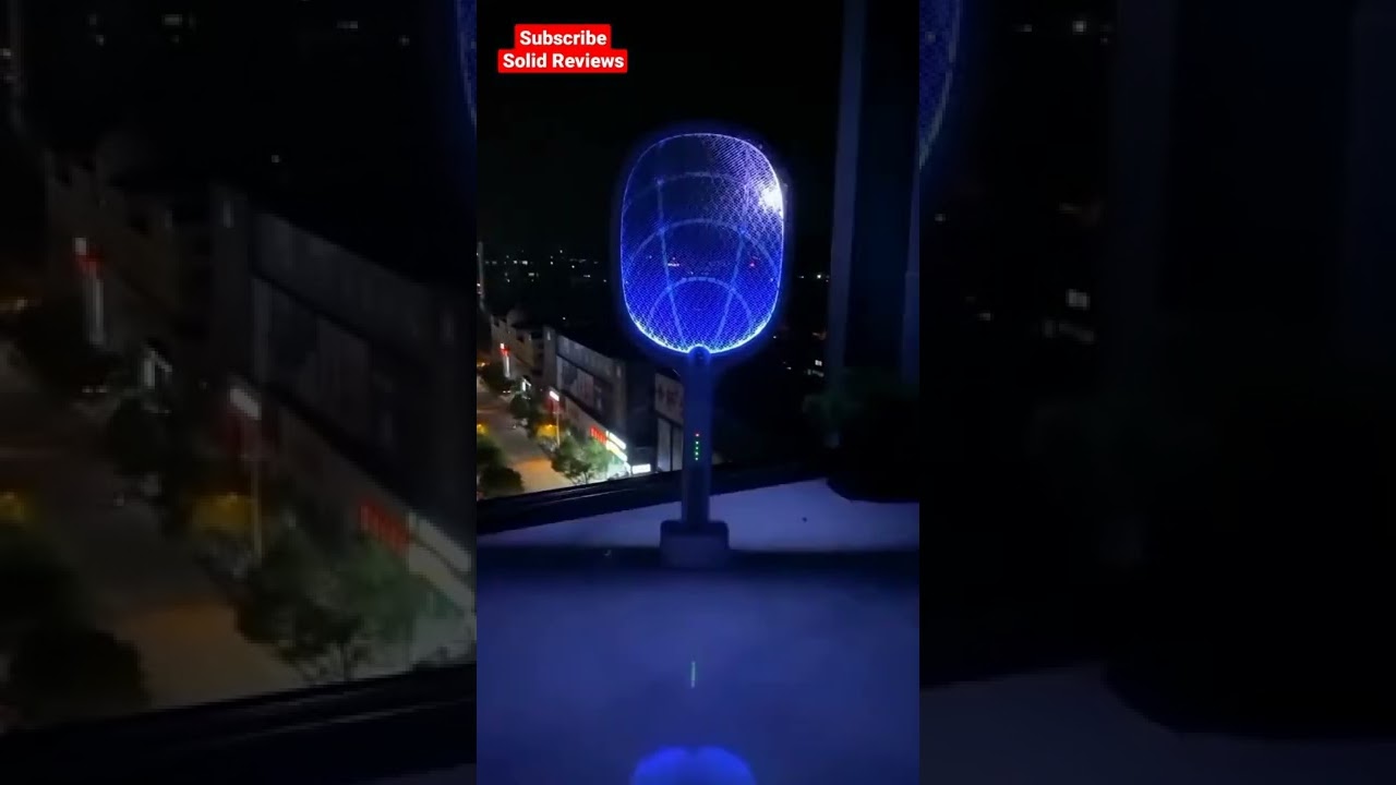 Wow 😲 UV Light Rechargeable Mosquito Flies Swatter Killer Racket