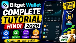 Bitget Wallet Complete Tutorial Hindi 2026 🔥 | Setup, Security, Swap & Earning Guide #bitgetwallet