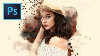 5-Minute Watercolor Painting in Photoshop #Nucly
