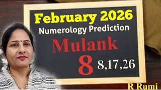 Mulank 8 February 2026 / Monthly Numerology Prediction / How will Feb. 2026 be for those with Mul...