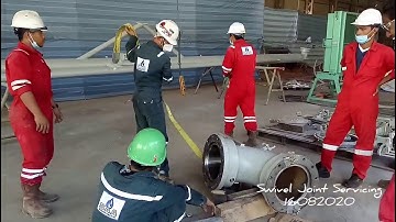 Marine loading arm major overhaul 2020 - Swivel Joint Servicing 16.08.2020