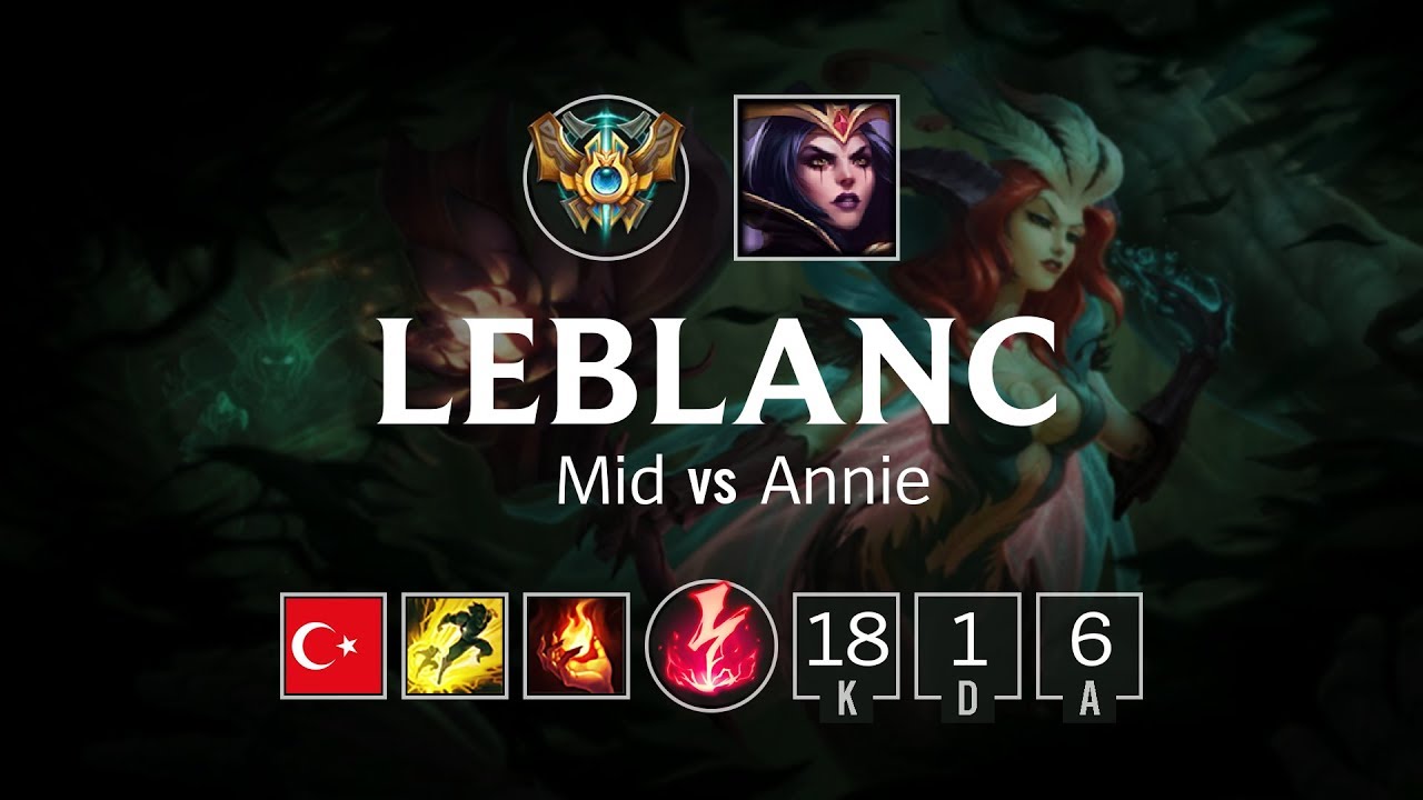 LeBlanc Mid vs Annie - TR Challenger Patch 8.17