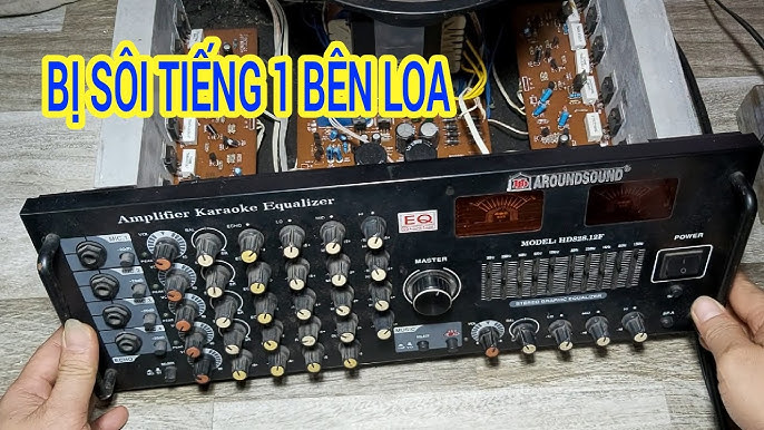 fix the amp is boiling on one side of the speaker - YouTube