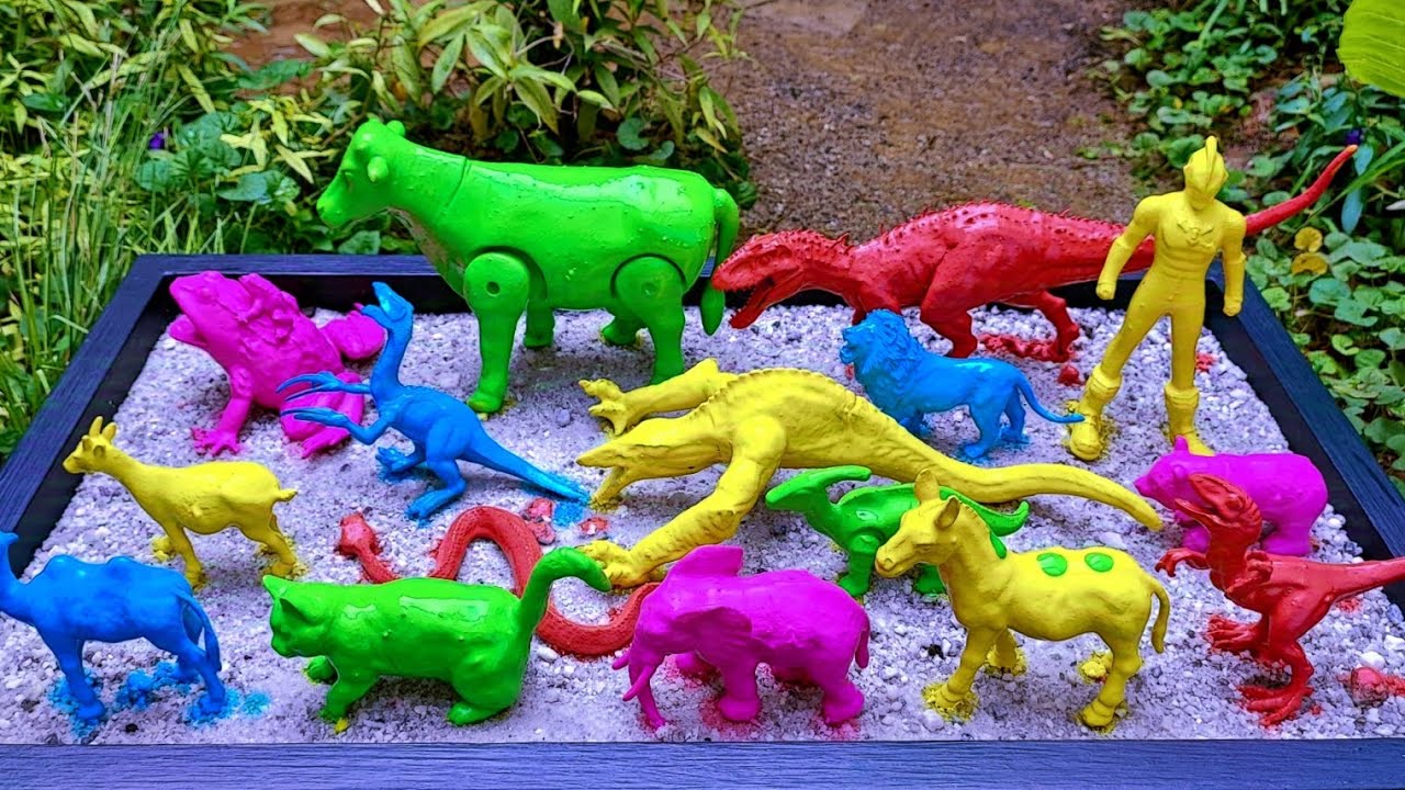 8:24Minutes Cleaning Dinosaur Animal Toys, Skullcraweler, Indominusrex, Karnotsurus, Duck, Camel.