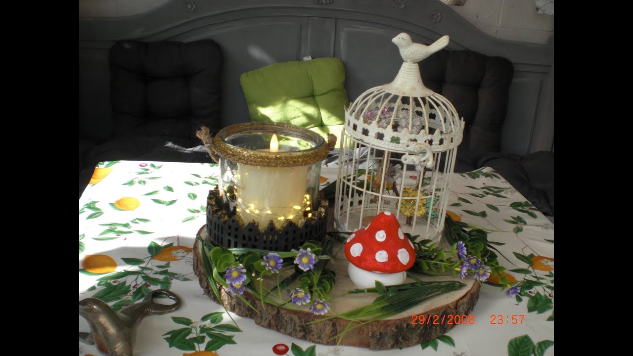 Häuserkranz von Rayher als Deko für die Terasse