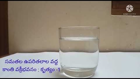 X Class PS: సమతల ఉపరితలాల వద్ద కాంతి వక్రీభవనం: కృత్యం - 1