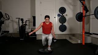 Ipsilateral (Same Side) DB Front Foot Elevated Reverse Lunge