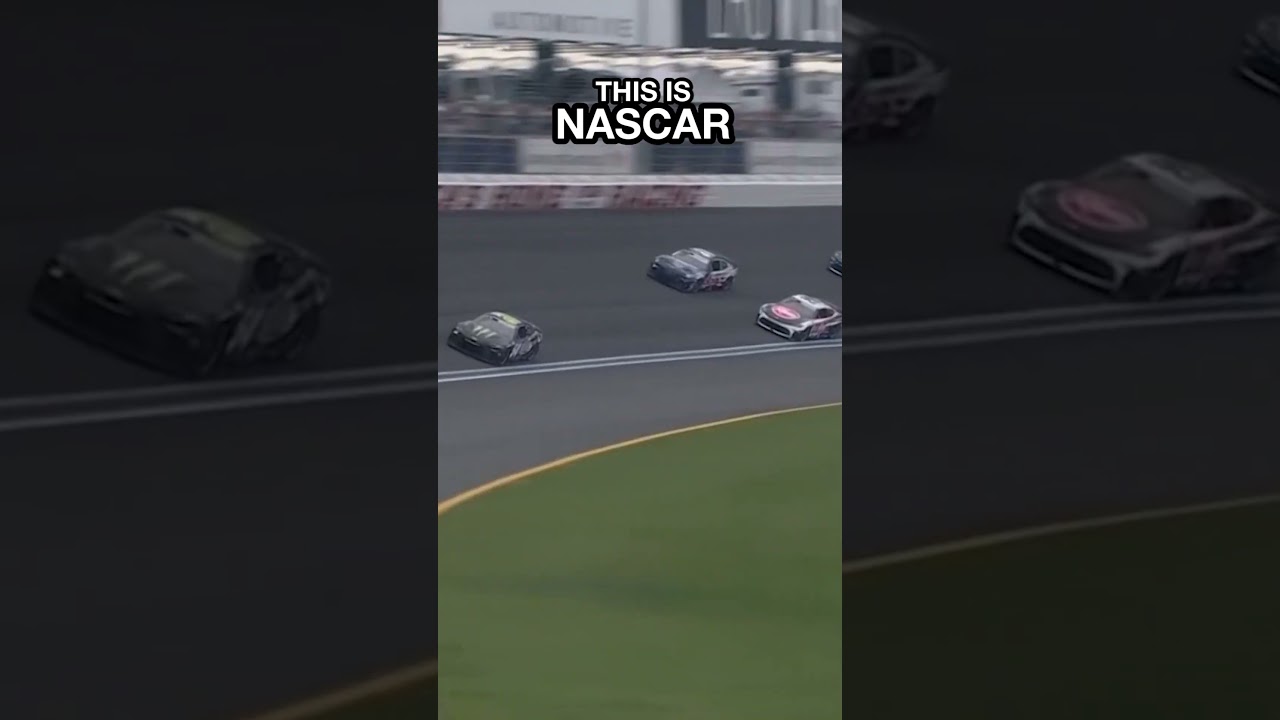 Blazing Speed! NASCAR Cars Zooming Past in High-Octane Race