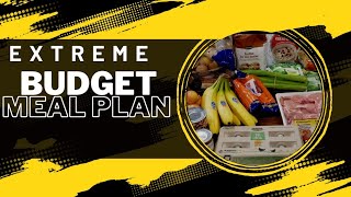 Extreme Budget Meal Plan for Family of 4.