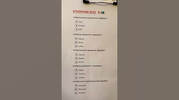 Synonyms quiz Can you get 7/7? #quiz #quiztime #trivia #synonyms