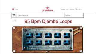 Djembe loops in 95 bpm