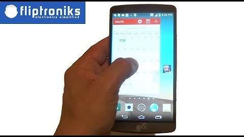 LG G3: How To Add/Delete Widgets - Fliptroniks.com