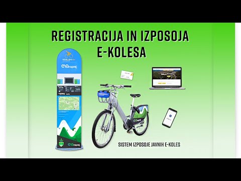 Registracija in izposoja E-kolesa