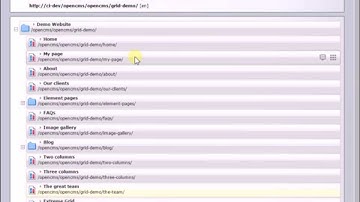 OpenCms 9.5: Creating pages in the sitemap editor
