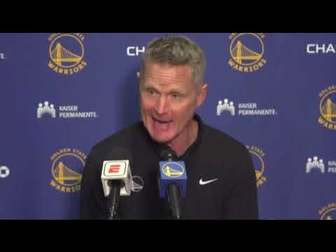 Steve Kerr postgame; Warriors lost to the Lakers - YouTube